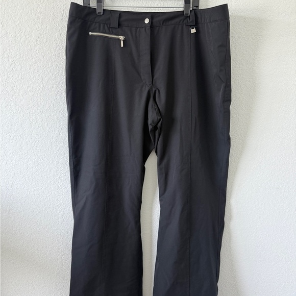 NILS Black Straight Leg Pants for ski Wear - Picture 1 of 9